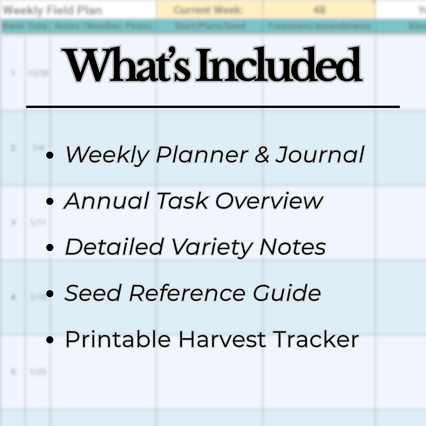 Hive and Petal Weekly Garden & Field Planner + Journal (Digital Tool)